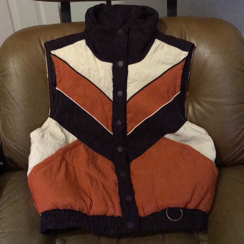 Anna Sui (Target) color block puffy vest.